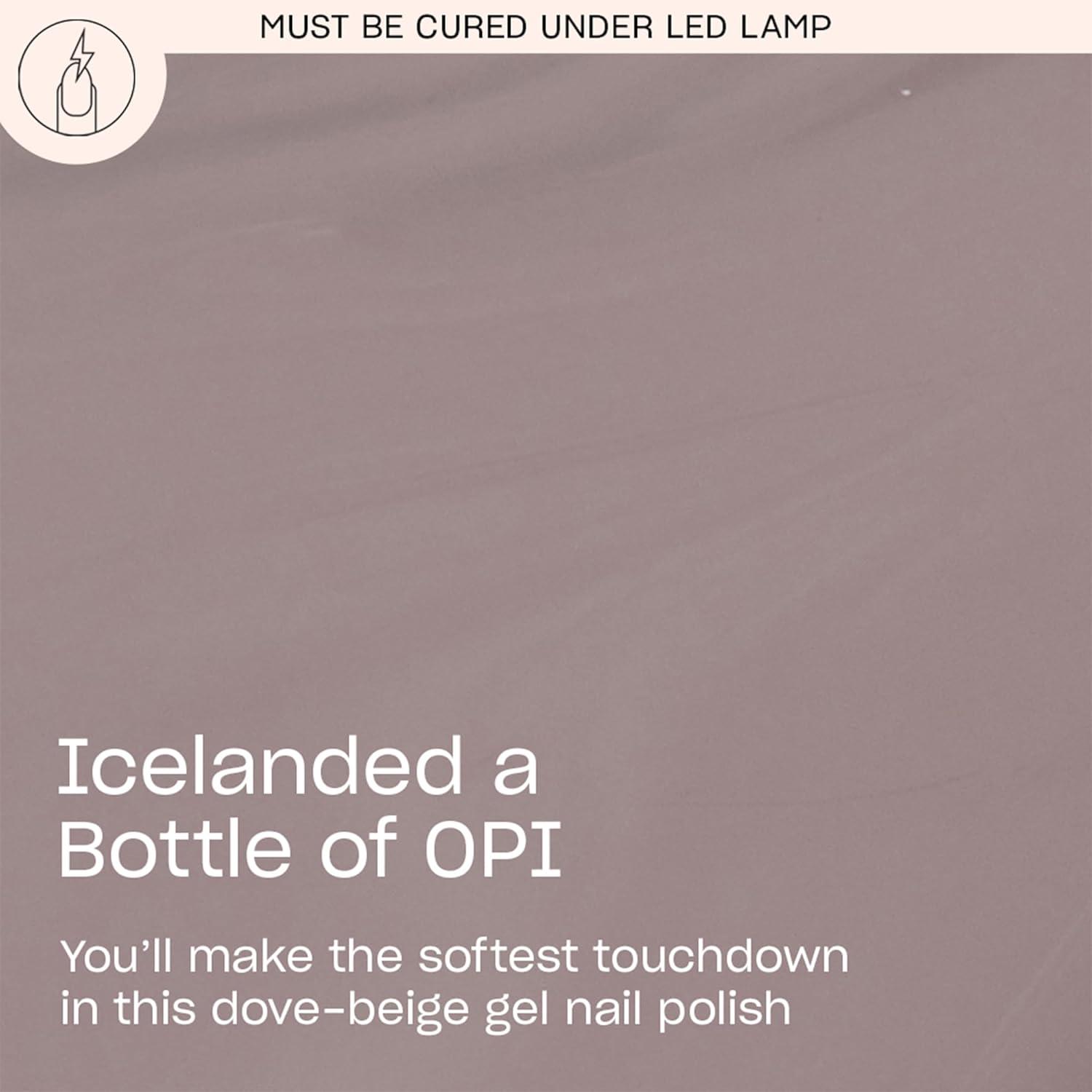 imageOPI GelColor LED Cure Gel Nail Polish  White Gray ampamp Black Shades  SalonQuality Shine LongLasting Wear  Easily Soak Off Removal  Vegan ampamp HEMA Free  05 Fl OzIcelanded a Bottle of OPI  Opaque Dark Taupe Beige