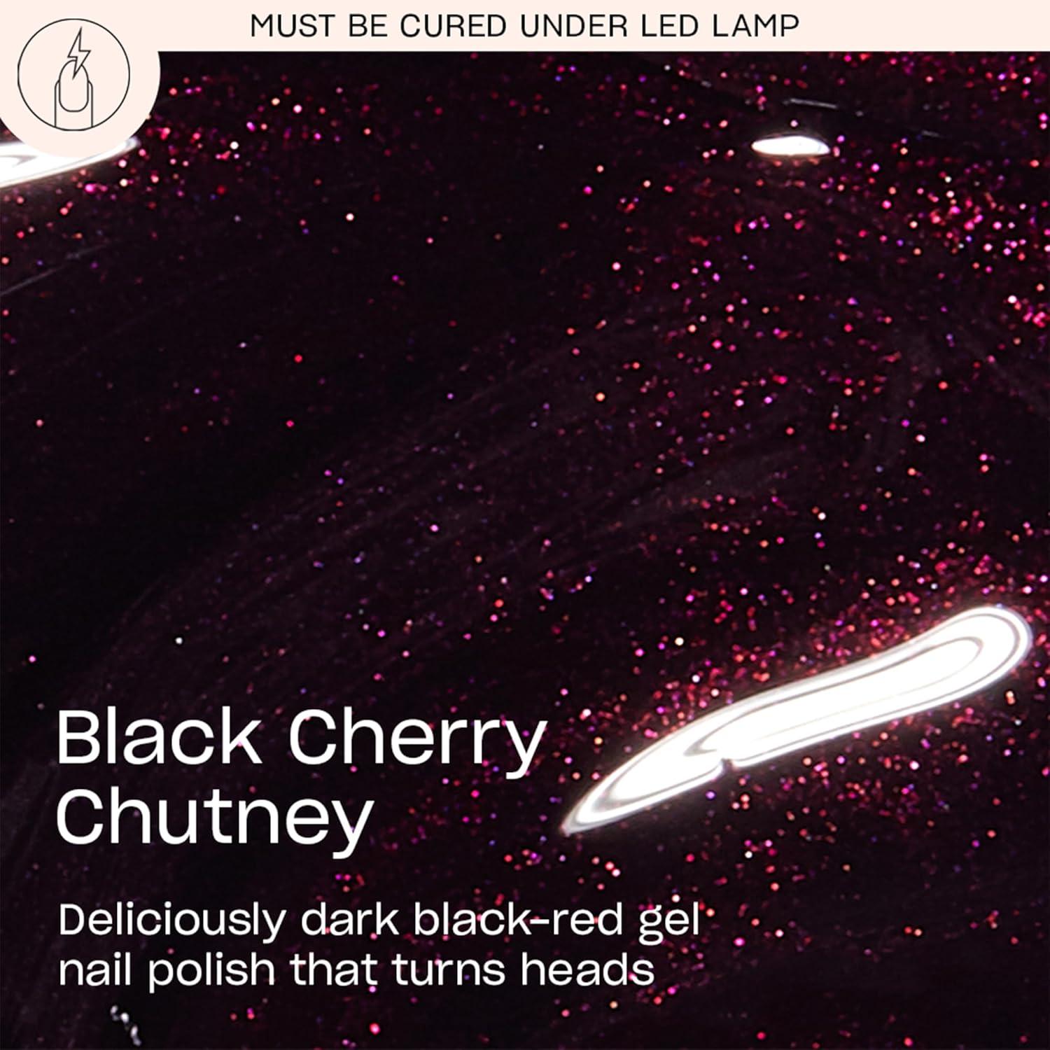 imageOPI GelColor LED Cure Gel Nail Polish  White Gray ampamp Black Shades  SalonQuality Shine LongLasting Wear  Easily Soak Off Removal  Vegan ampamp HEMA Free  05 Fl OzBlack Cherry Chutney  Opaque Dark BlackRed Pearl Shimmer