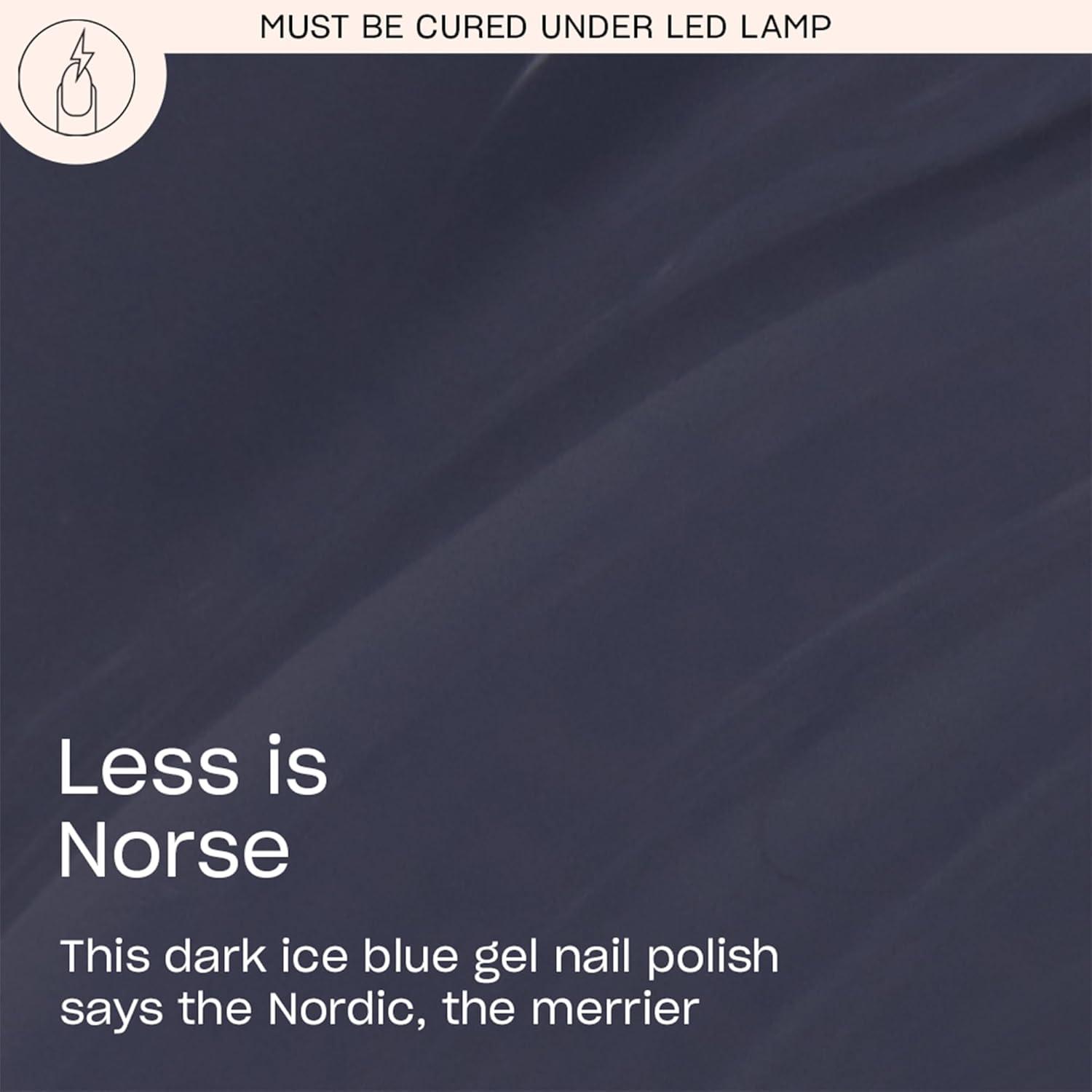 imageOPI GelColor LED Cure Gel Nail Polish  White Gray ampamp Black Shades  SalonQuality Shine LongLasting Wear  Easily Soak Off Removal  Vegan ampamp HEMA Free  05 Fl OzLess is Norse  Opaque Dark Cool Gray Blue