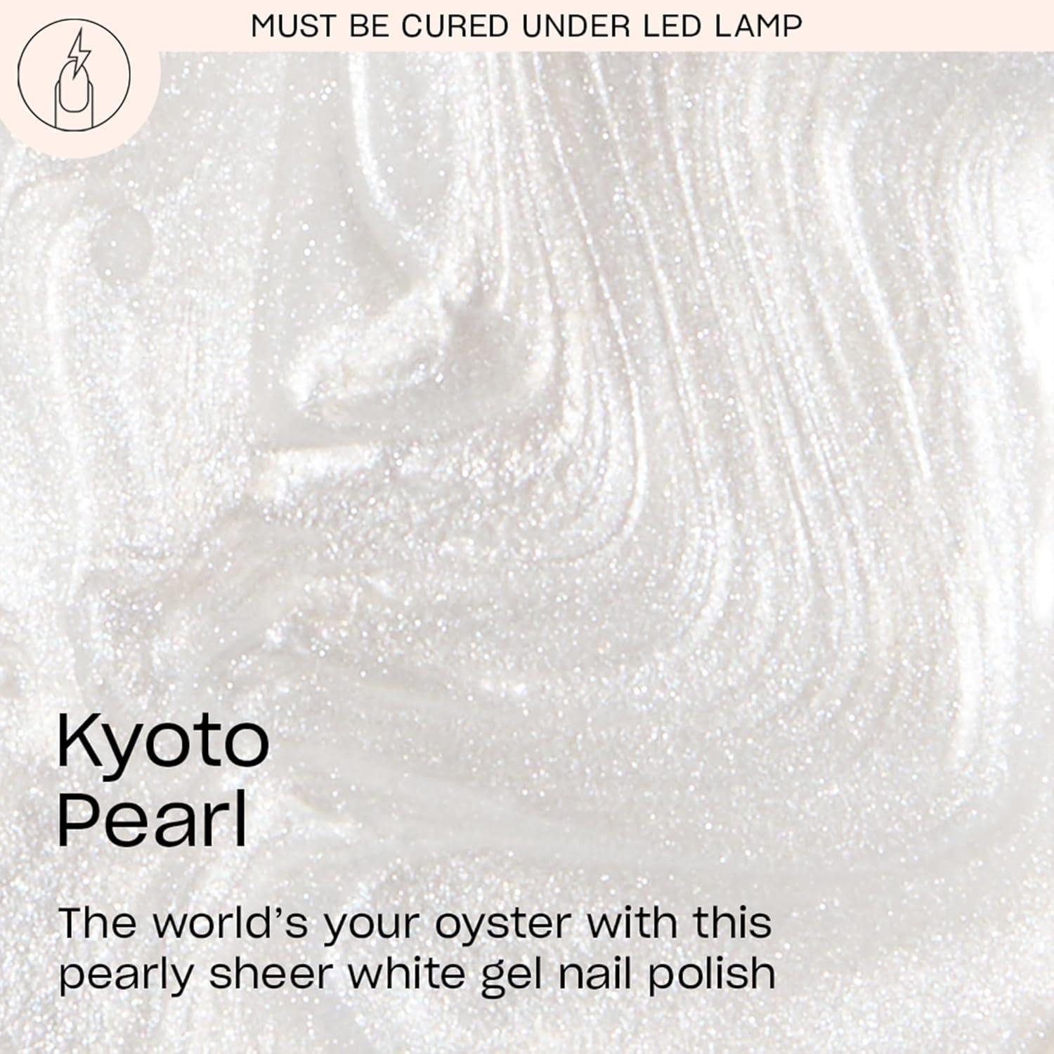 imageOPI GelColor LED Cure Gel Nail Polish  White Gray ampamp Black Shades  SalonQuality Shine LongLasting Wear  Easily Soak Off Removal  Vegan ampamp HEMA Free  05 Fl OzKyoto Pearl  Opaque Soft White Pearl Shimmer