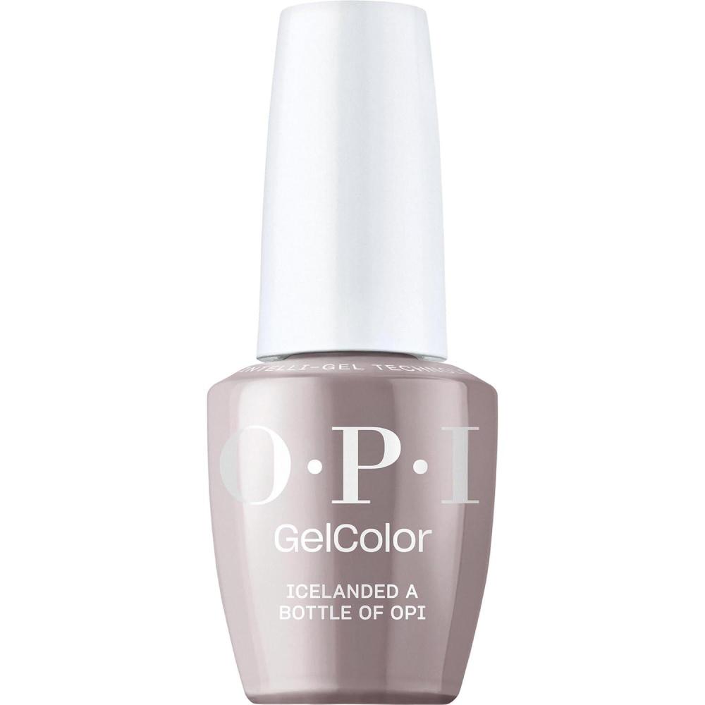imageOPI GelColor LED Cure Gel Nail Polish  White Gray ampamp Black Shades  SalonQuality Shine LongLasting Wear  Easily Soak Off Removal  Vegan ampamp HEMA Free  05 Fl OzIcelanded a Bottle of OPI  Opaque Dark Taupe Beige