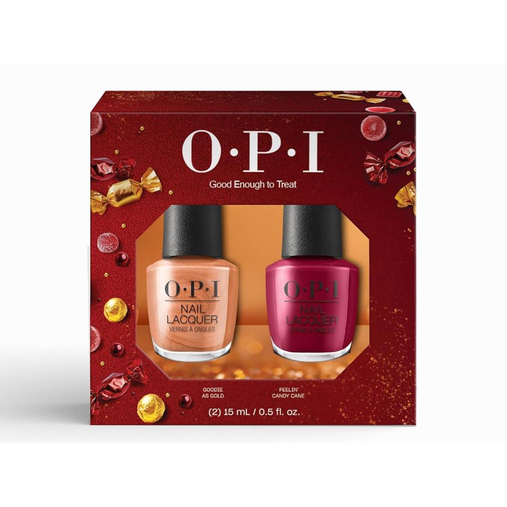 imageOPI Nail Lacquer Holiday 2025  Opaque Crme ampamp Shimmer Nail Polish Shades  Fast Drying Streak Free and Chip Resistant Wear  Amazon Exclusive2PC Nail Lacquer Duo Pack