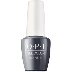 imageOPI GelColor LED Cure Gel Nail Polish  White Gray ampamp Black Shades  SalonQuality Shine LongLasting Wear  Easily Soak Off Removal  Vegan ampamp HEMA Free  05 Fl OzRubaPubPub  Opaque Dark Gray