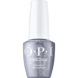 imageOPI GelColor LED Cure Gel Nail Polish  White Gray ampamp Black Shades  SalonQuality Shine LongLasting Wear  Easily Soak Off Removal  Vegan ampamp HEMA Free  05 Fl OzOPI Nails the Runway  Opaque Muted Silver Shimmer