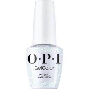 imageOPI GelColor LED Cure Gel Nail Polish  White Gray ampamp Black Shades  SalonQuality Shine LongLasting Wear  Easily Soak Off Removal  Vegan ampamp HEMA Free  05 Fl OzOptical Nailusion  Opaque Bright Iridescent White Glitter