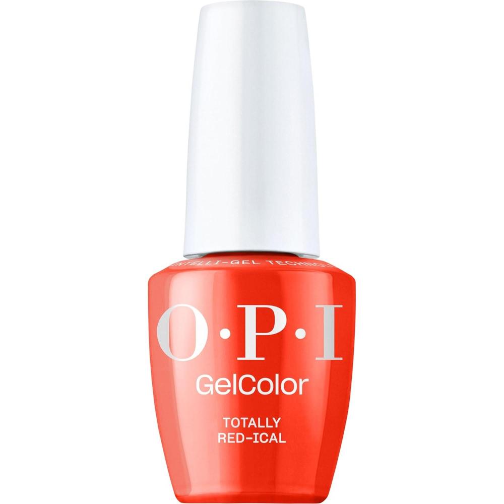 imageOPI GelColor  Opaque Crme and Sheer Shades  Long Lasting UV Cure Gel Nail Polish with High Shine  Vegan ampamp HEMA Free  Whats Your Manitude  Fall 2025Totally Redical  Opaque Bright Warm OrangeRed