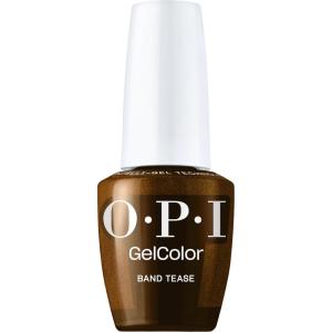 imageOPI GelColor  Opaque Crme and Sheer Shades  Long Lasting UV Cure Gel Nail Polish with High Shine  Vegan ampamp HEMA Free  Whats Your Manitude  Fall 2025Band Tease  SemiSheer Dark Gold Brown Metallic