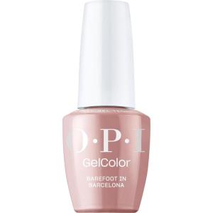imageOPI GelColor LED Cure Gel Nail Polish  Nude ampamp Brown Shades  SalonQuality Shine LongLasting Wear  Easily Soak Off Removal  Vegan ampamp HEMA Free  05 Fl OzBarefoot in Barcelona  Opaque Dark Warm Nude