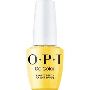 imageOPI GelColor LED Cure Gel Nail Polish  Yellow ampamp Orange Shades  SalonQuality Shine LongLasting Wear  Easily Soak Off Removal  Vegan ampamp HEMA Free  05 Fl OzExotic Birds Do Not Tweet  Opaque Soft Yellow