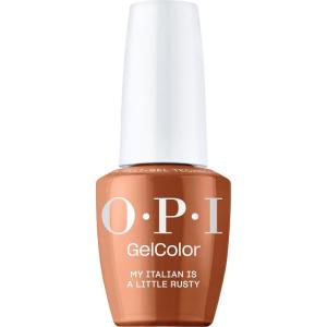 imageOPI GelColor LED Cure Gel Nail Polish  Yellow ampamp Orange Shades  SalonQuality Shine LongLasting Wear  Easily Soak Off Removal  Vegan ampamp HEMA Free  05 Fl OzMy Italian is a Little Rusty  Opaque Muted Orange Brown