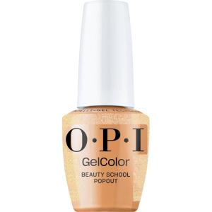imageOPI GelColor LED Cure Gel Nail Polish  Yellow ampamp Orange Shades  SalonQuality Shine LongLasting Wear  Easily Soak Off Removal  Vegan ampamp HEMA Free  05 Fl OzBeauty School Popout  Sheer Pastel Orange with Gold Shimmer