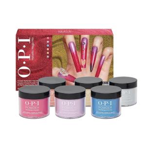 imageOPI Powder Perfection 6PC Trial Kit  Opaque Multicolor Nail Dipping Powder Gift Set  Metallic Mega Mix Collection