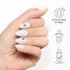 image:imageOPI On Point Funny Strawbunny  Short Almond SemiSheer Soft White Nail Art Press On Nails  30 Count with Glue  Long Lasting Reusable Nondamaging  Spring 2026
