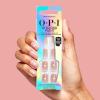 image:imageOPI Sticking Point Head Over Nails  Short Squoval Opaque Warm Neutral with White Hearts Nail Art Instant No Glue Press On Nails  30 Count with Adhesive Tabs  DamageFree Wear  Spring 2026