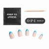 image:imageOPI Sticking Point Parlez Blue Francais  Short Almond Opaque Neutral with Blue French Tip Nail Art Instant No Glue Press On Nails  30 Count with Adhesive Tabs  DamageFree Wear  Spring 2026