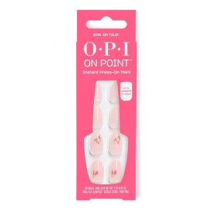 image:imageOPI On Point Give Em Tulip  Short Round Opaque Neutral Floral Nail Art Press On Nails  30 Count with Glue  Long Lasting Reusable Nondamaging  Spring 2026