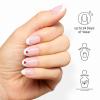 image:imageOPI On Point Mon Cherry  Short Round Opaque White French Tip with Red Hearts Nail Art Press On Nails  30 Count with Glue  Long Lasting Reusable Nondamaging  Spring 2026 Shades