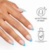 image:imageOPI Sticking Point  Instant No Glue Press On Nails  30 Count with Adhesive Tabs  Short Round Almond and Squoval  DamageFree Wear  Spring 2026Parlez Blue Francais  Opaque Neutral with Blue French Tip
