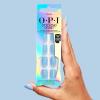 image:imageOPI Sticking Point  Instant No Glue Press On Nails  30 Count with Adhesive Tabs  Short Round Almond and Squoval  DamageFree Wear  Spring 2026Verified  Opaque Cool Blue