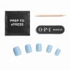 image:imageOPI Sticking Point  Instant No Glue Press On Nails  30 Count with Adhesive Tabs  Short Round Almond and Squoval  DamageFree Wear  Spring 2026Verified  Opaque Cool Blue