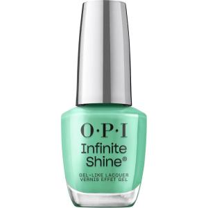 image:imageOPI Infinite Shine Nail Polish  Opaque Crme Shimmer and Sheer Long Lasting Wear Shades  Gellike Wear amp Shine  Vegan Long Lasting Streak Free  The New OPIcons Collection  Spring 2026Big Apple Green  Opaque Bright Cool Jade Green Crme