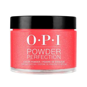image:imageOPI Powder Perfection  Opaque Sheer Crme Nail Dipping Powder  Up to three Weeks of HighShine Wear  Acrylic Alternative  The New OPIcons Collection  Spring 2026Big Apple Energy  SemiSheer Bright Scarlet Red with Shimmer