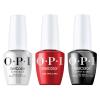 image:imageOPI GelColor Iconic Gel Nail Polish  System Bundle  Super Base Coat  Big Apple Red Opaque Bright Red Crme UV Cure Gel Polish  Super Gloss Top Coat