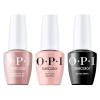 image:imageOPI GelColor Iconic Shades Gel Nail Polish Trio Bundle  Black Onyx Opaque Dark Black  Barefoot in Barcelona Opaque Dark Brown  Put It in Neutral Sheer Soft Pink Crme UV Cure Gel Nail Polish Col