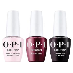 image:imageOPI GelColor Iconic Shades Gel Nail Polish Trio Bundle  Malaga Wine  Lets Be Friends  Lincoln Park After Dark Crme UV Cure Gel Nail Polish Colors