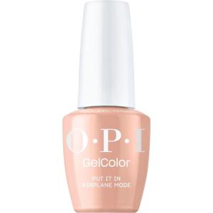image:imageOPI GelColor LED Cure Gel Nail Polish  SalonQuality Shine LongLasting Wear  Easily Soak Off Removal  Vegan amp HEMA Free  The New OPIcon Collection  Spring 2026Put it in Airplane Mode  Sheer Neutral Taupe Brown Crme