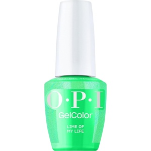 image:imageOPI GelColor LED Cure Gel Nail Polish  SalonQuality Shine LongLasting Wear  Easily Soak Off Removal  Vegan amp HEMA Free  Trip to the Brite Side  Summer 2026 CollectionLime of My Life  SemiSheer Neon Lime Green Silver Shimmer