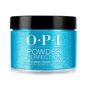 image:imageOPI Powder Perfection  Opaque Sheer Crme Nail Dipping Powder  Up to three Weeks of HighShine Wear  Acrylic Alternative  Trip to the Brite Side  Summer 2026 CollectionSky Blues the Limit  SemiSheer Blue Aqua Turquoise with Silver Shimmer