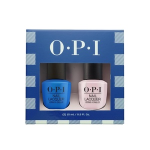 image:imageOPI Nail Lacquer Baby Take a Vow amp Tile Art to Warm Your Heart 2PC Duo Pack  Sheer Soft Pink amp Opaque Bright Blue Crme Chip Resistant Nail Polish