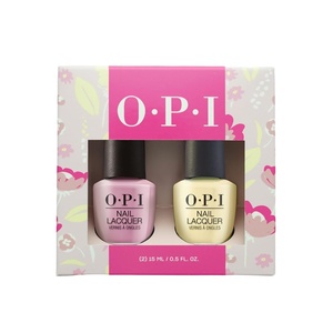 image:imageOPI Nail Lacquer Hollywood amp Vibe amp Blinded by the Ring Light 2PC Duo Pack  Opaque Soft Pink and Opaque Soft Yellow Crme Chip Resistant Nail Polish