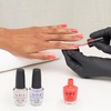 image:imageOPI Nail Lacquer Nail Polish  Crme Shimmer and Glitter Chip Resistant NailPolish  Fast Drying Streak Free Formula  Supergirl Limited Edition CollectionHeat Vision  Opaque Bright Warm Coral Crme