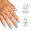image:imageOPI Sticking Point  Instant No Glue Press On Nails  30 Count with Adhesive Tabs  Round Almond amp Square Shapes  DamageFree Wear  Supergirl Limited Edition CollectionShes a Hero  Short Round Opaque Cool Blue Star Logo