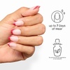 image:imageOPI Sticking Point  Instant No Glue Press On Nails  30 Count with Adhesive Tabs  Round Almond amp Square Shapes  DamageFree Wear  Supergirl Limited Edition CollectionStardust Yourself Off  Short Round Opaque Soft Warm Nude Red Glitter Frech Tip