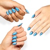 image:imageOPI Sticking Point  Instant No Glue Press On Nails  30 Count with Adhesive Tabs  Round Almond amp Square Shapes  DamageFree Wear  Supergirl Limited Edition CollectionPlanetary Pop  Short Almond Opaque Bright Cool Blue