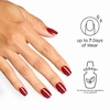 image:imageOPI Sticking Point  Instant No Glue Press On Nails  30 Count with Adhesive Tabs  Round Almond amp Square Shapes  DamageFree Wear  Supergirl Limited Edition CollectionRedy to Argo  Medium Square Opaque Bright Warm Red with Gold Glitter